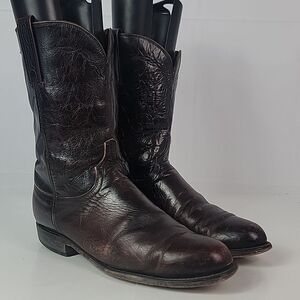Vintage Lucchese 2000 Roper Cowboy Men's Boots,